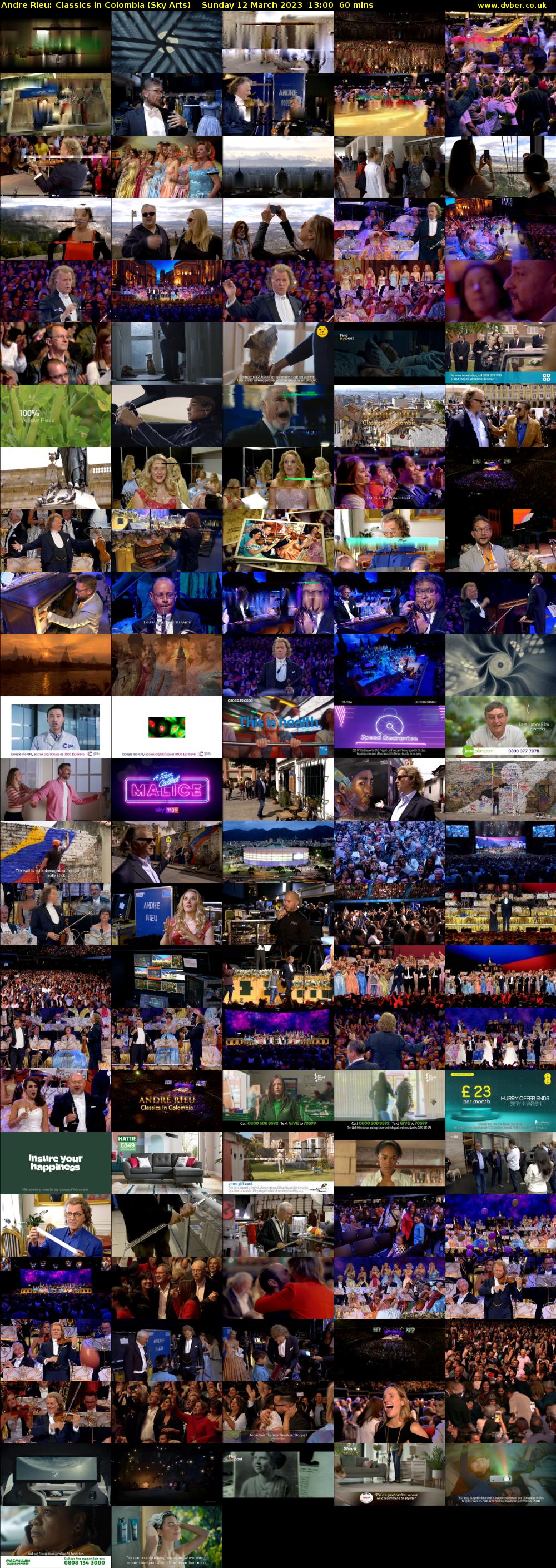 Andre Rieu: Classics in Colombia (Sky Arts) Sunday 12 March 2023 13:00 - 14:00