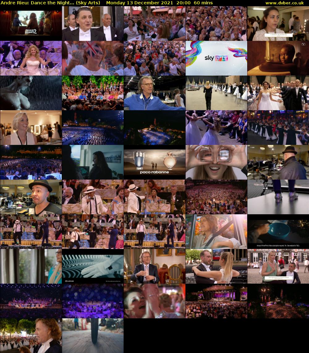 Andre Rieu: Dance the Night... (Sky Arts) Monday 13 December 2021 20:00 - 21:00