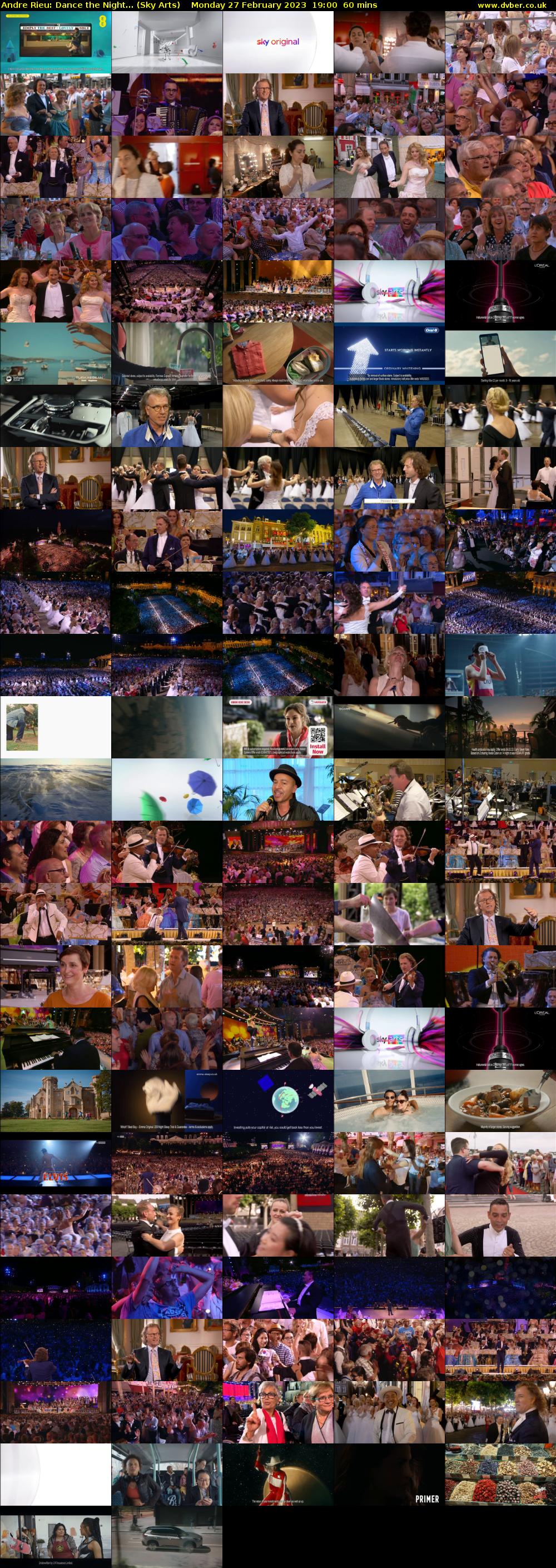 Andre Rieu: Dance the Night... (Sky Arts) Monday 27 February 2023 19:00 - 20:00