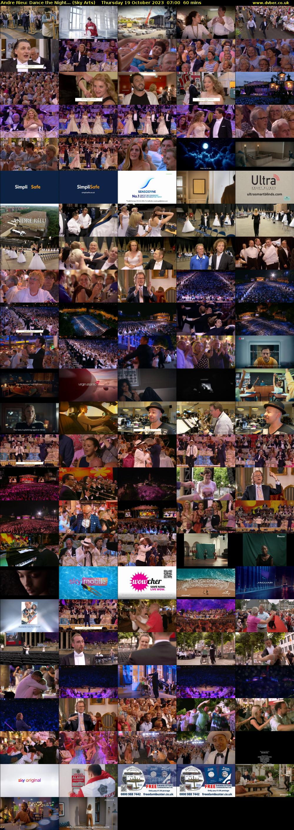 Andre Rieu: Dance the Night... (Sky Arts) Thursday 19 October 2023 07:00 - 08:00