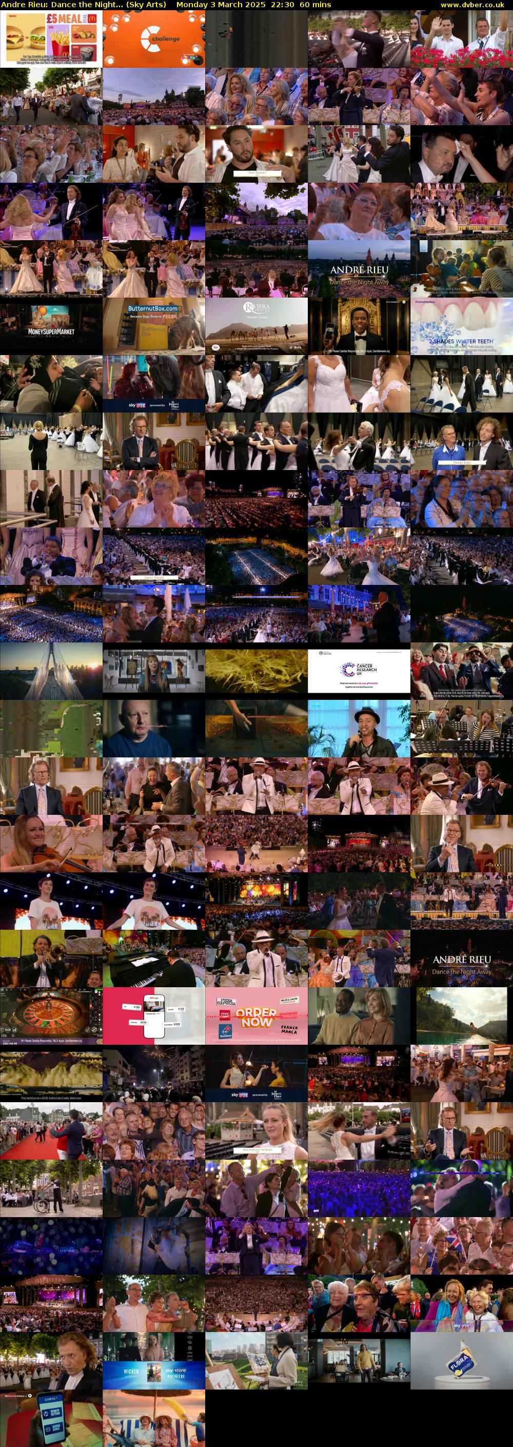 Andre Rieu: Dance the Night... (Sky Arts) Monday 3 March 2025 22:30 - 23:30