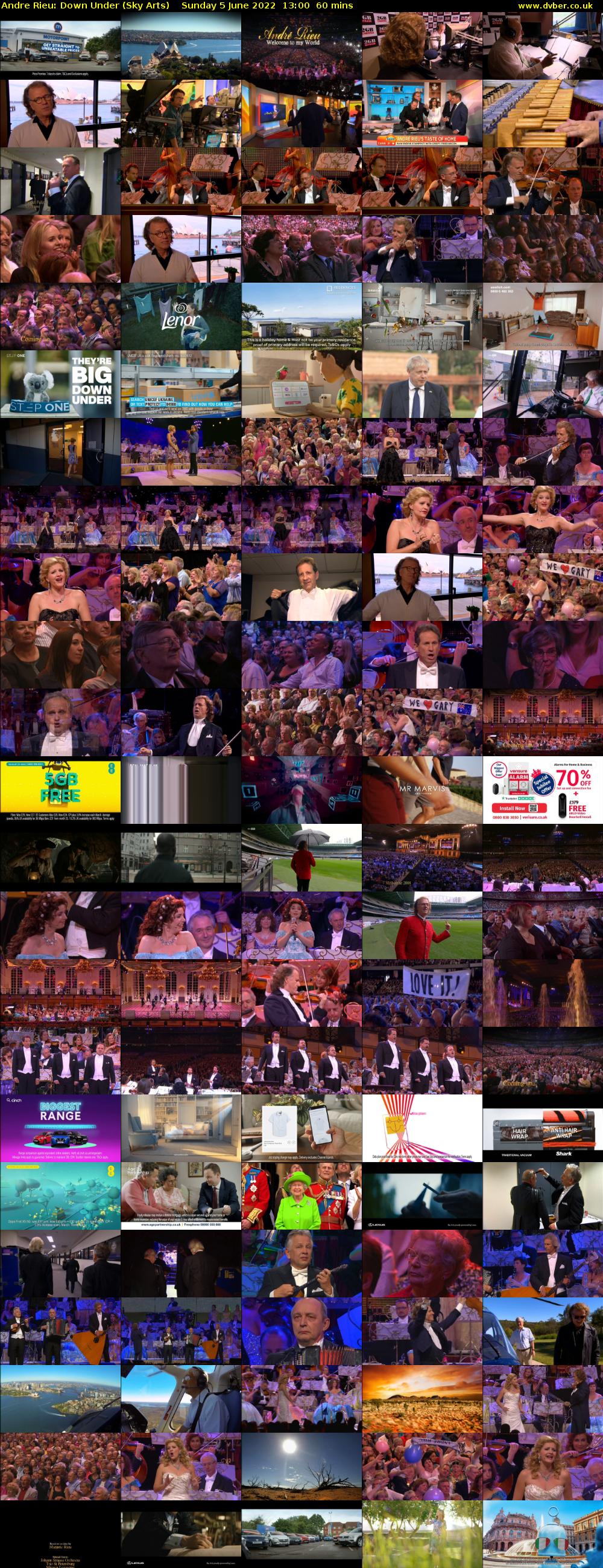 Andre Rieu: Down Under (Sky Arts) Sunday 5 June 2022 13:00 - 14:00
