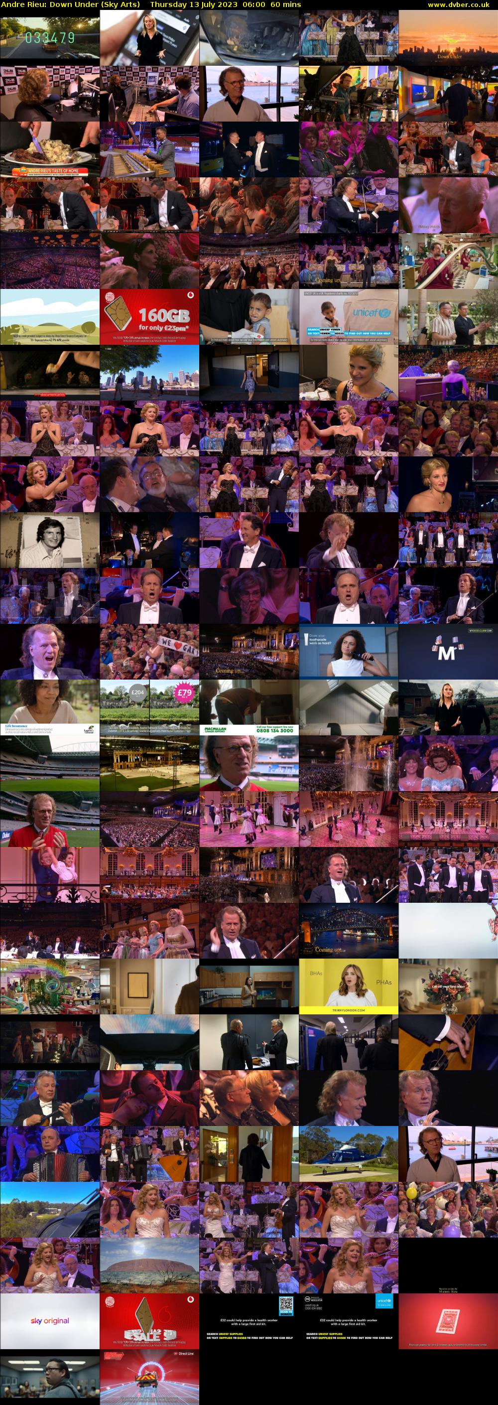 Andre Rieu: Down Under (Sky Arts) Thursday 13 July 2023 06:00 - 07:00
