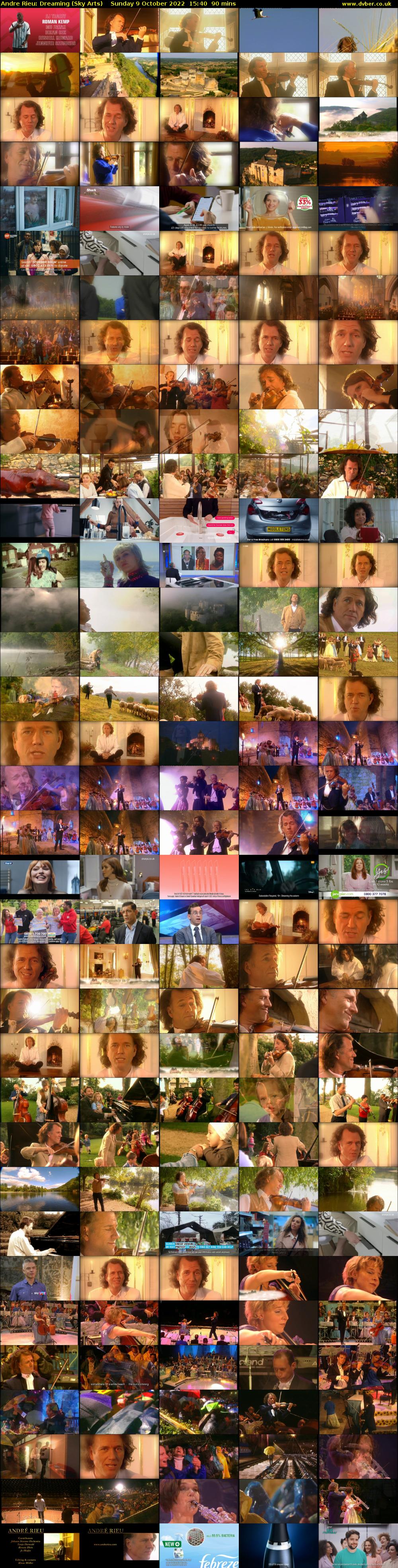 Andre Rieu: Dreaming (Sky Arts) Sunday 9 October 2022 15:40 - 17:10