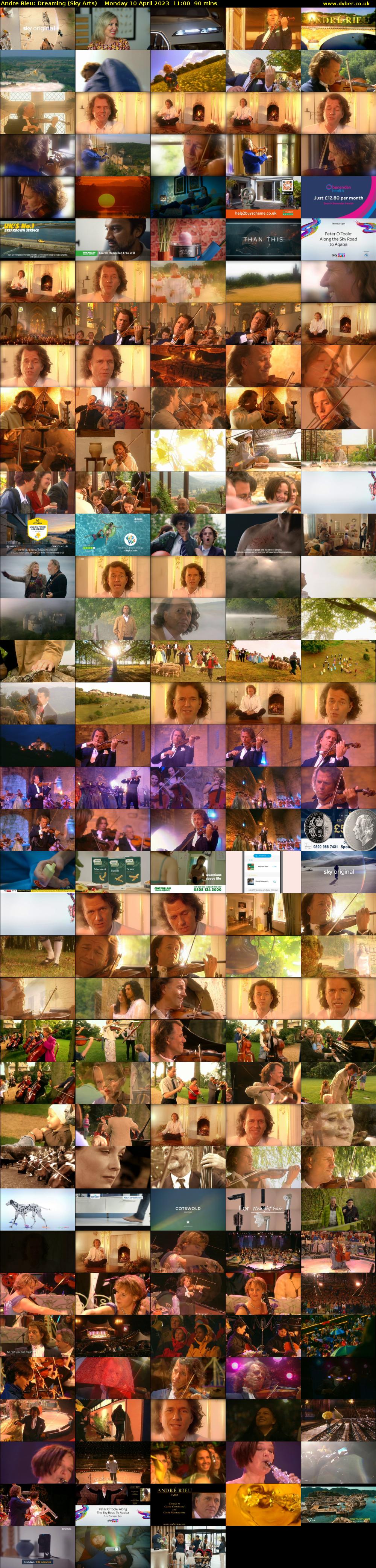 Andre Rieu: Dreaming (Sky Arts) Monday 10 April 2023 11:00 - 12:30