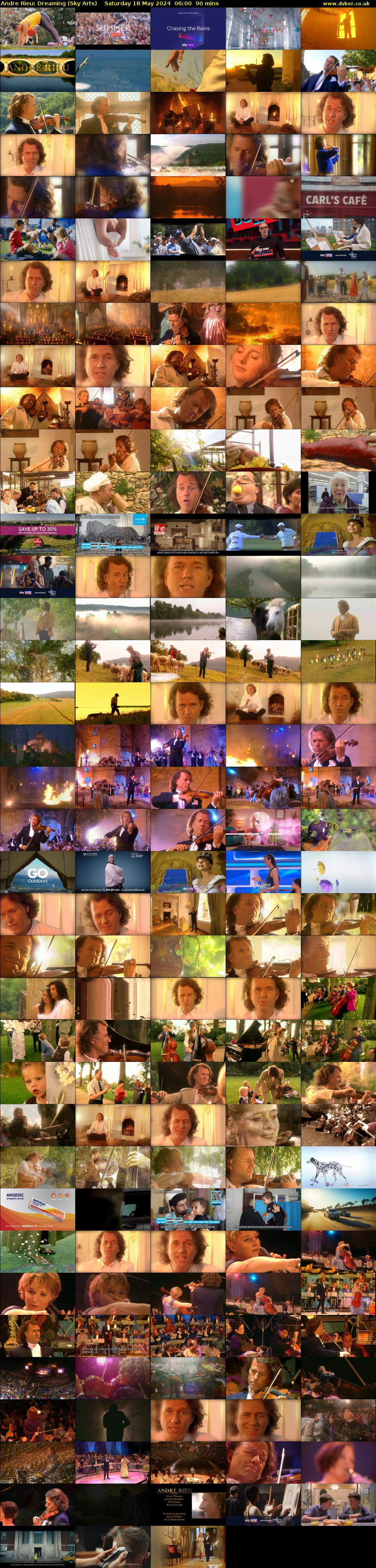 Andre Rieu: Dreaming (Sky Arts) Saturday 18 May 2024 06:00 - 07:30