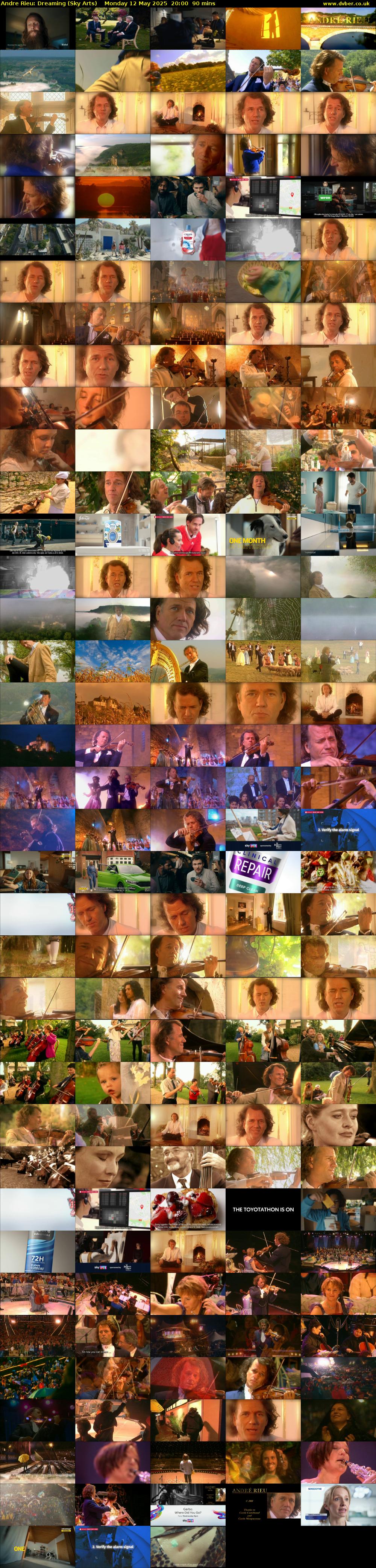 Andre Rieu: Dreaming (Sky Arts) Monday 12 May 2025 20:00 - 21:30