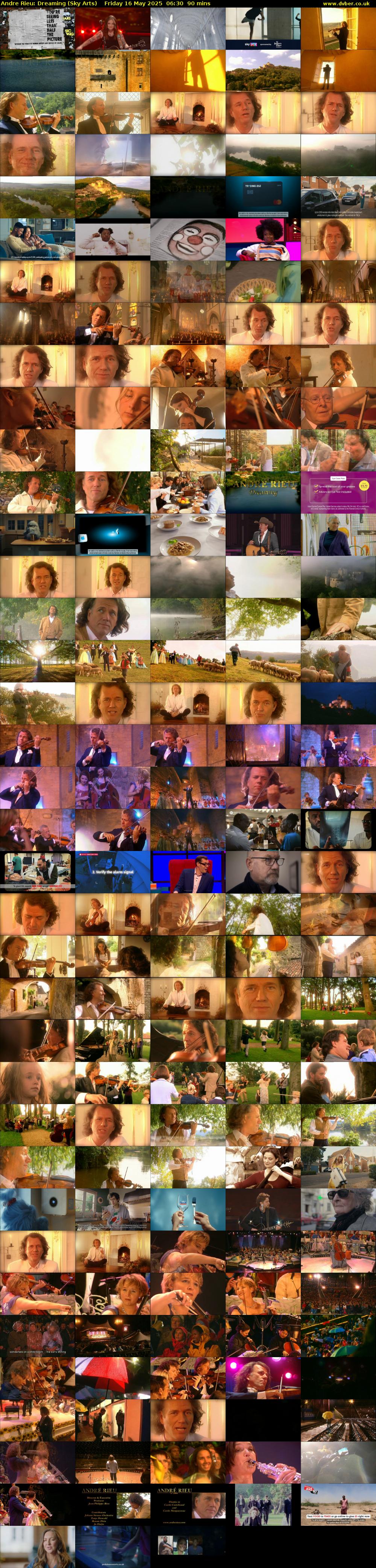 Andre Rieu: Dreaming (Sky Arts) Friday 16 May 2025 06:30 - 08:00