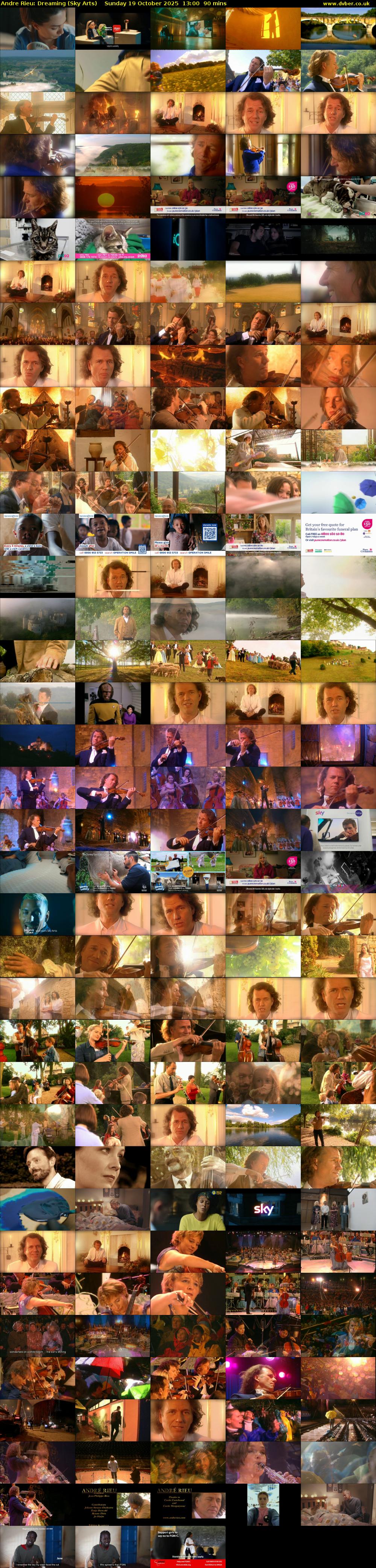 Andre Rieu: Dreaming (Sky Arts) Sunday 19 October 2025 13:00 - 14:30