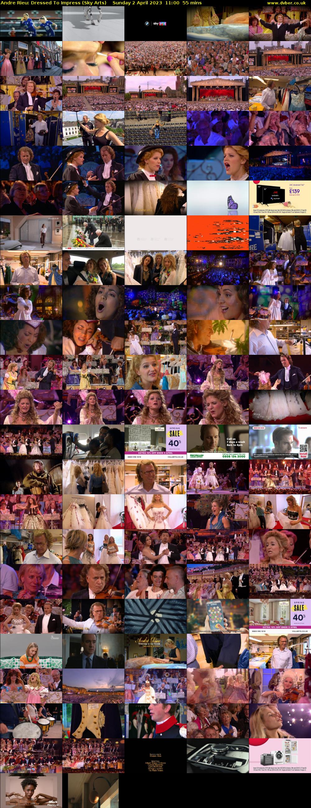 Andre Rieu: Dressed To Impress (Sky Arts) Sunday 2 April 2023 11:00 - 11:55
