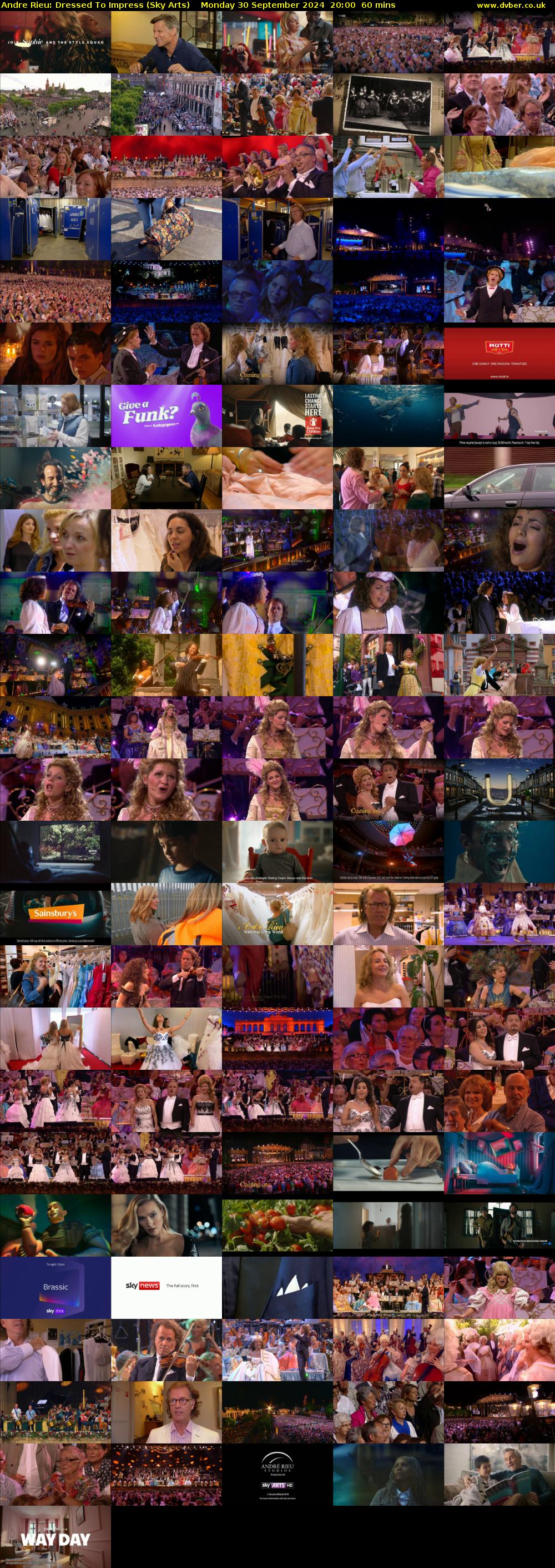 Andre Rieu: Dressed To Impress (Sky Arts) Monday 30 September 2024 20:00 - 21:00