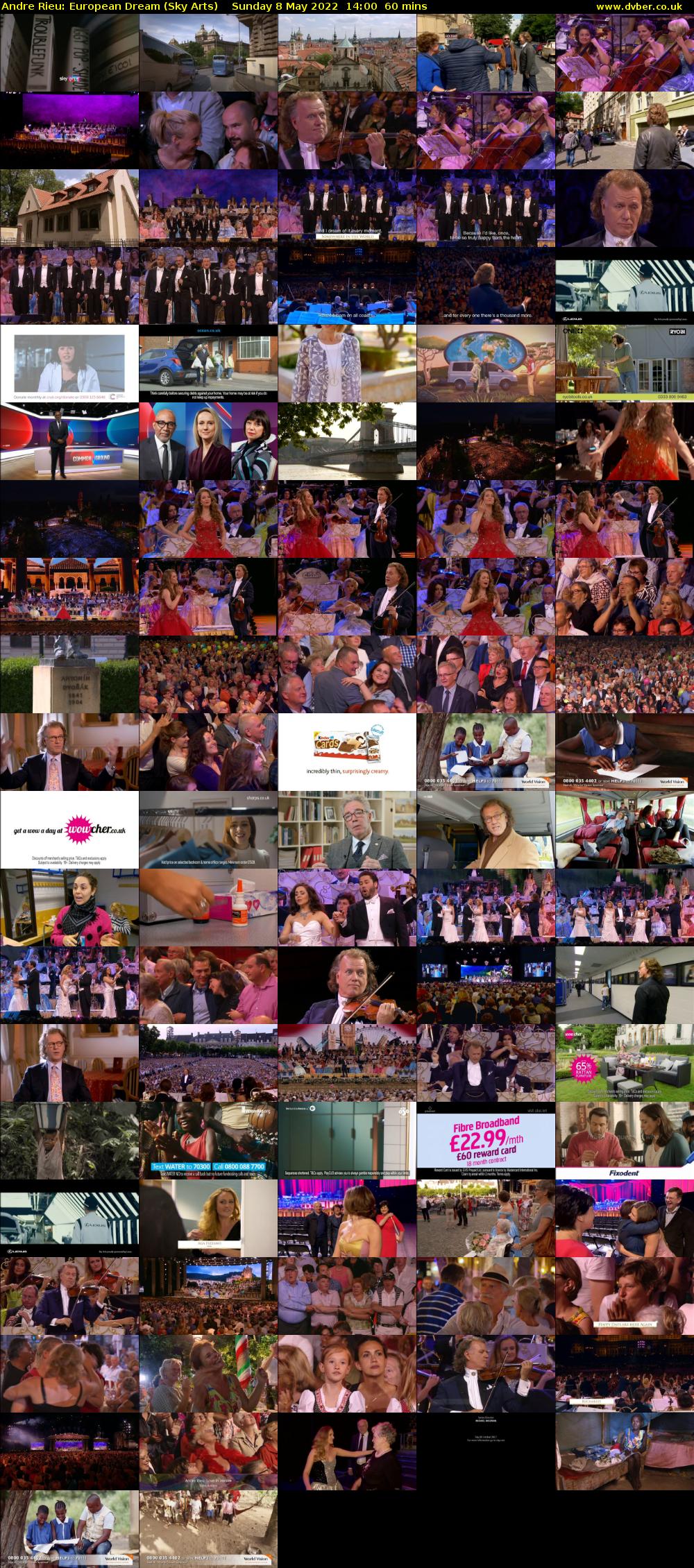 Andre Rieu: European Dream (Sky Arts) Sunday 8 May 2022 14:00 - 15:00