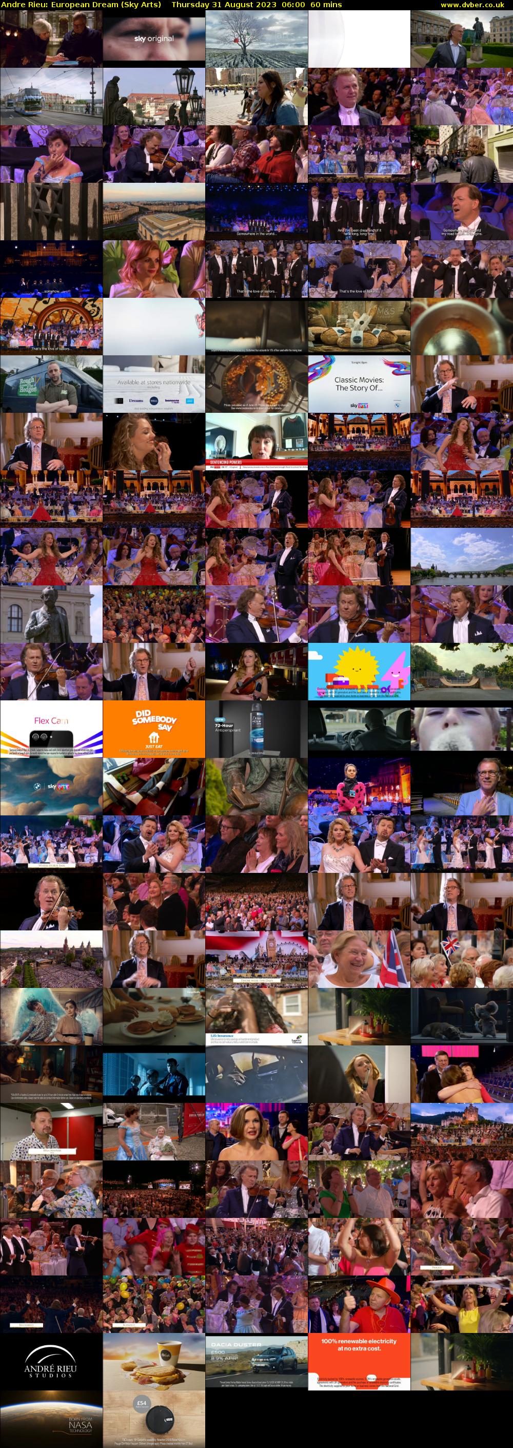 Andre Rieu: European Dream (Sky Arts) Thursday 31 August 2023 06:00 - 07:00