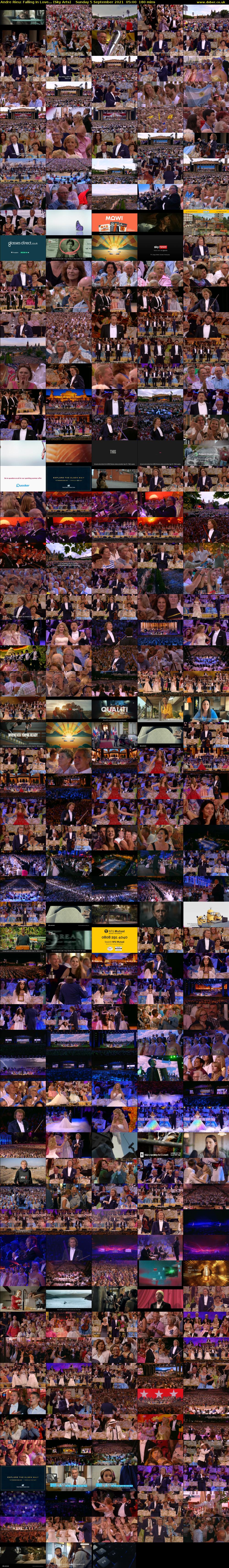 Andre Rieu: Falling In Love... (Sky Arts) Sunday 5 September 2021 06:00 - 09:00
