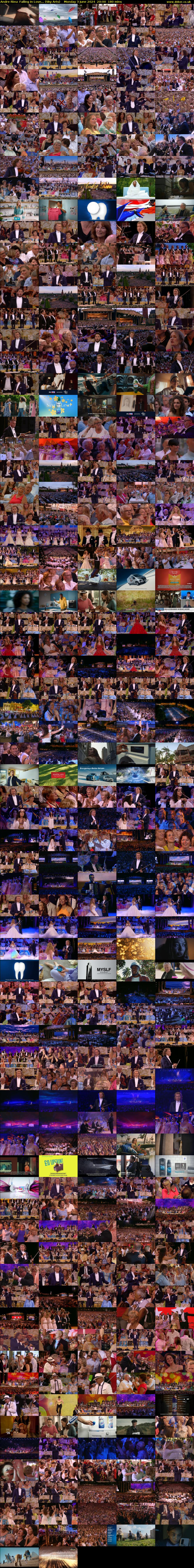 Andre Rieu: Falling In Love... (Sky Arts) Monday 3 June 2024 20:00 - 23:00