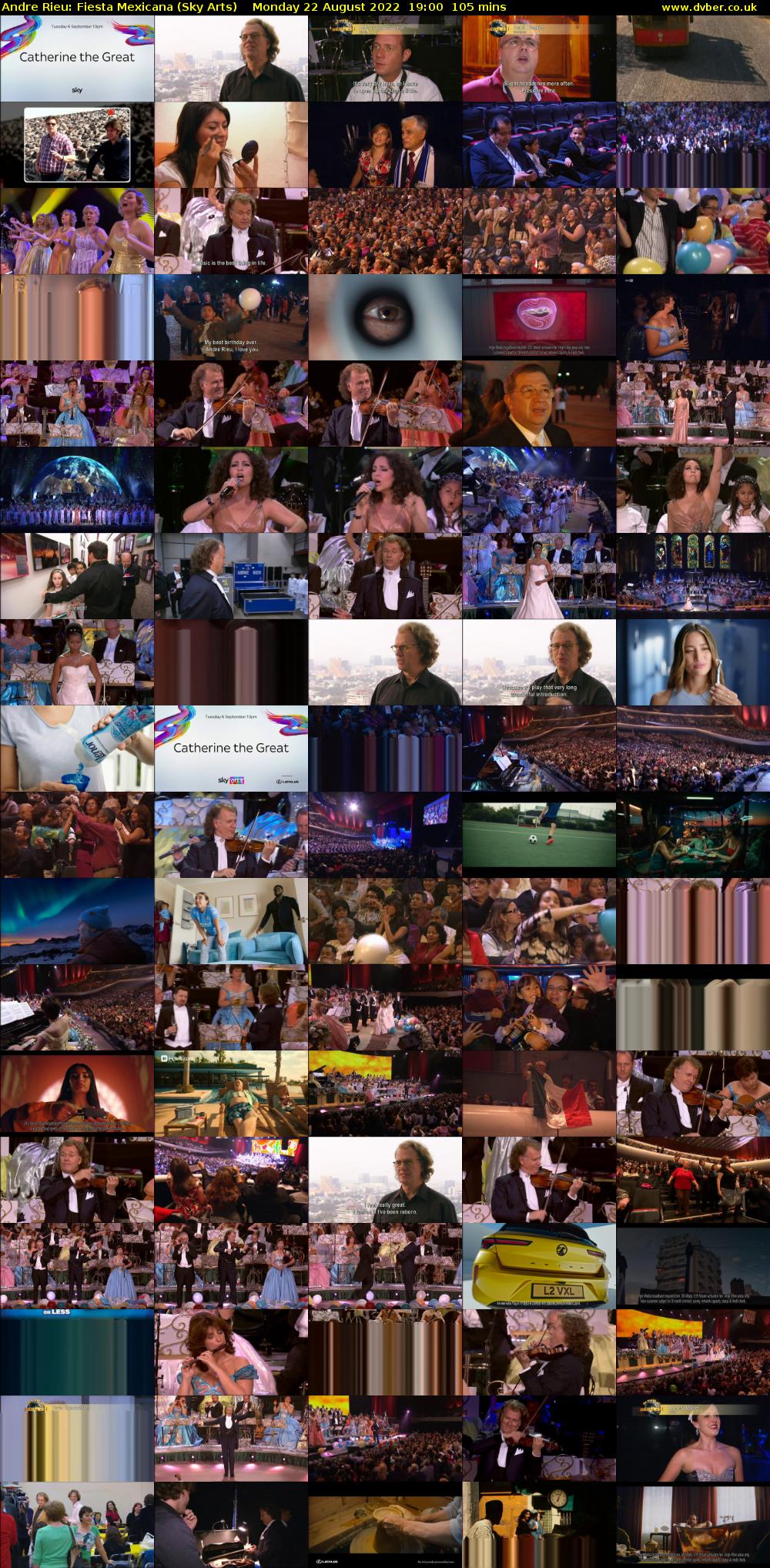 Andre Rieu: Fiesta Mexicana (Sky Arts) Monday 22 August 2022 19:00 - 20:45
