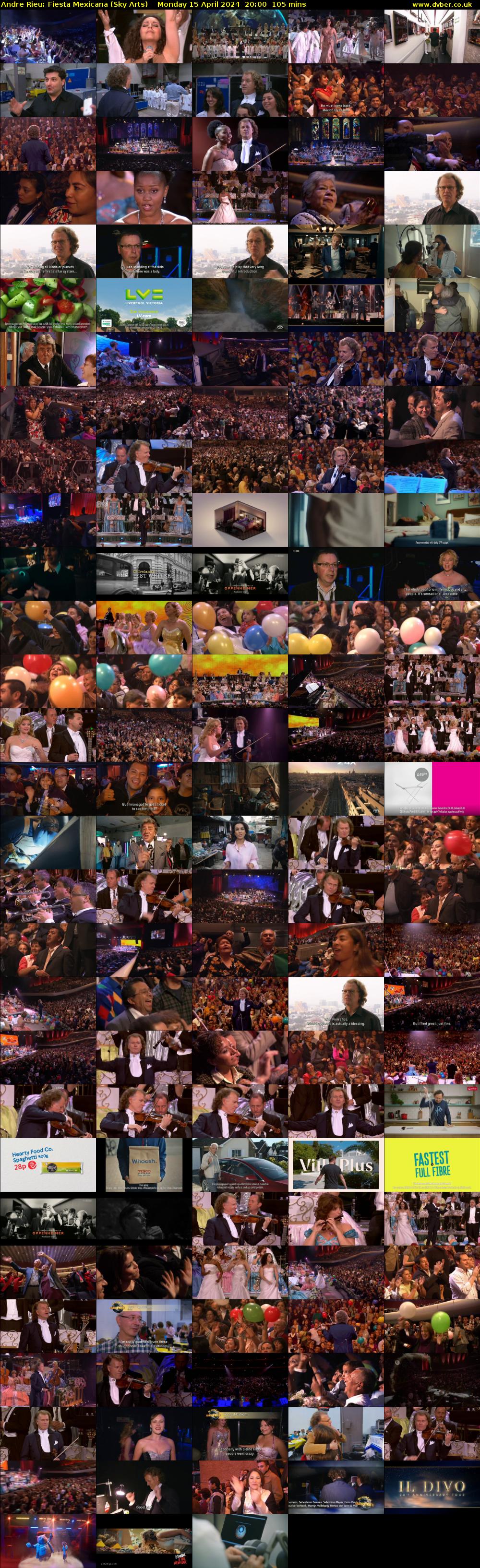 Andre Rieu: Fiesta Mexicana (Sky Arts) Monday 15 April 2024 20:00 - 21:45