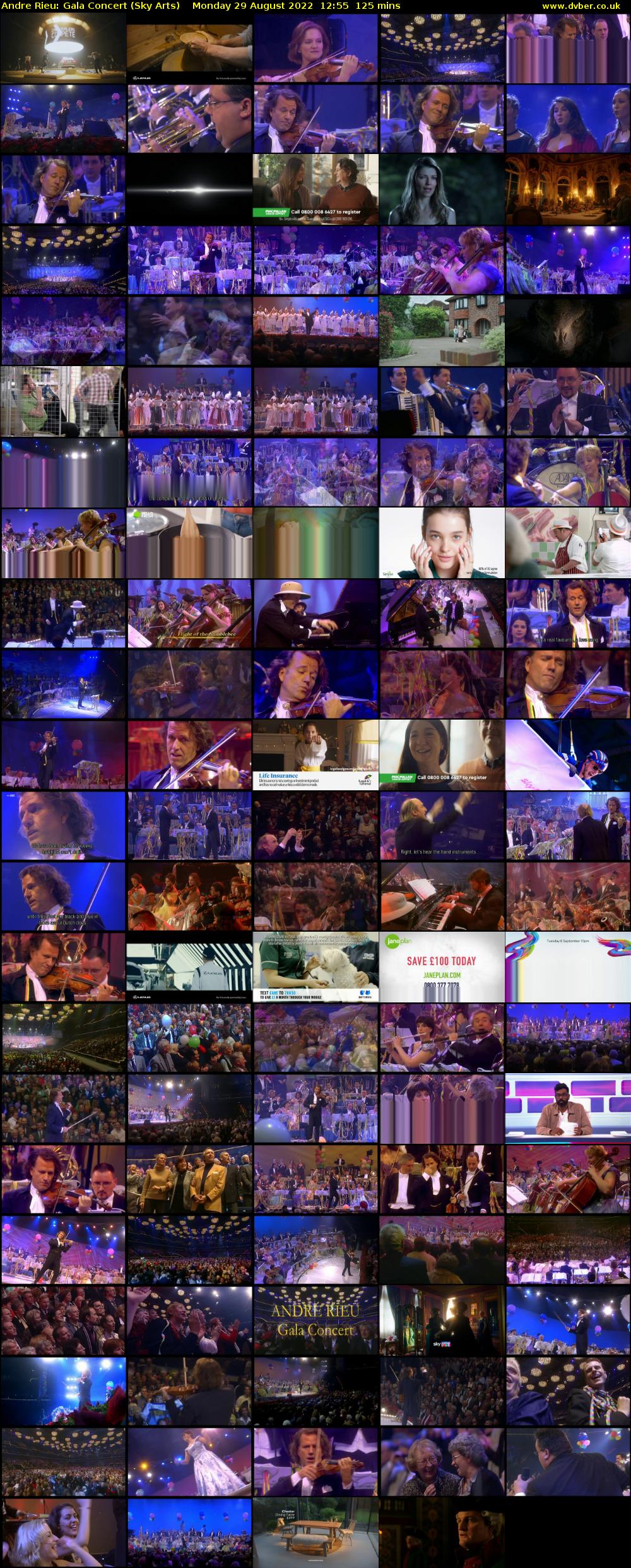 Andre Rieu: Gala Concert (Sky Arts) Monday 29 August 2022 12:55 - 15:00