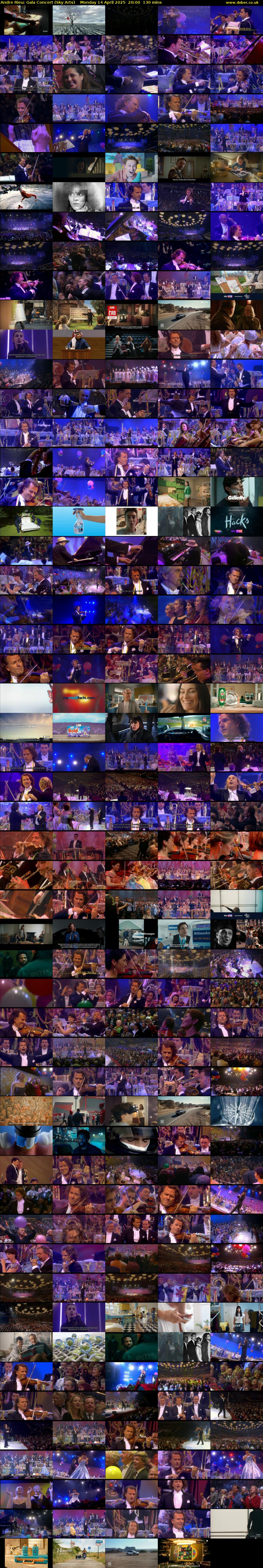 Andre Rieu: Gala Concert (Sky Arts) Monday 14 April 2025 20:00 - 22:10