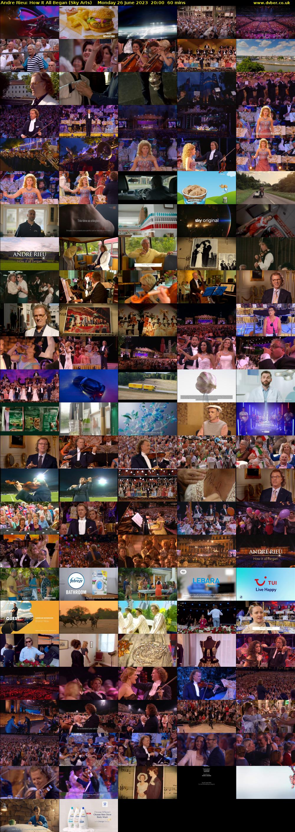 Andre Rieu: How It All Began (Sky Arts) Monday 26 June 2023 20:00 - 21:00