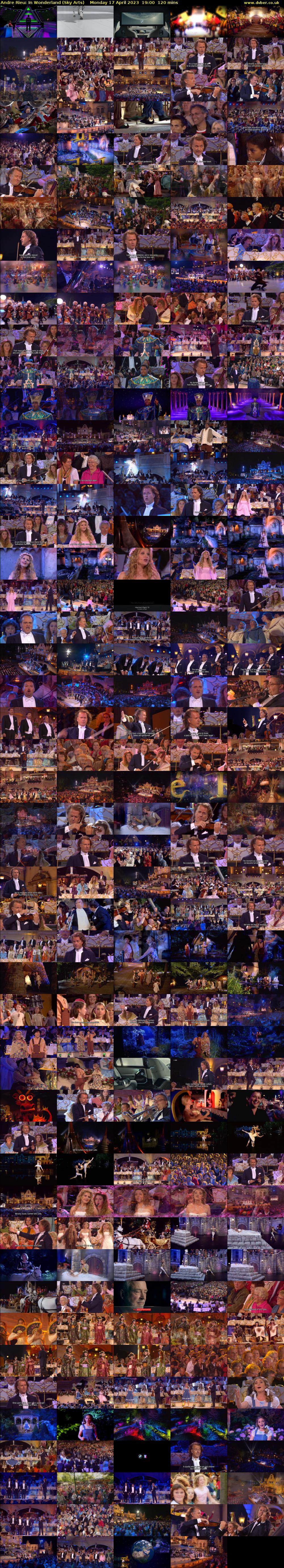 Andre Rieu: In Wonderland (Sky Arts) Monday 17 April 2023 19:00 - 21:00