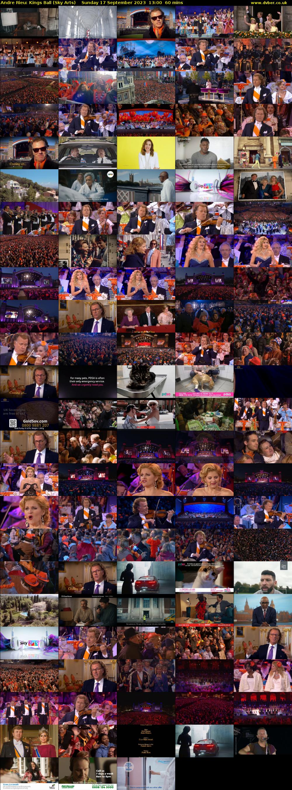 Andre Rieu: Kings Ball (Sky Arts) Sunday 17 September 2023 13:00 - 14:00