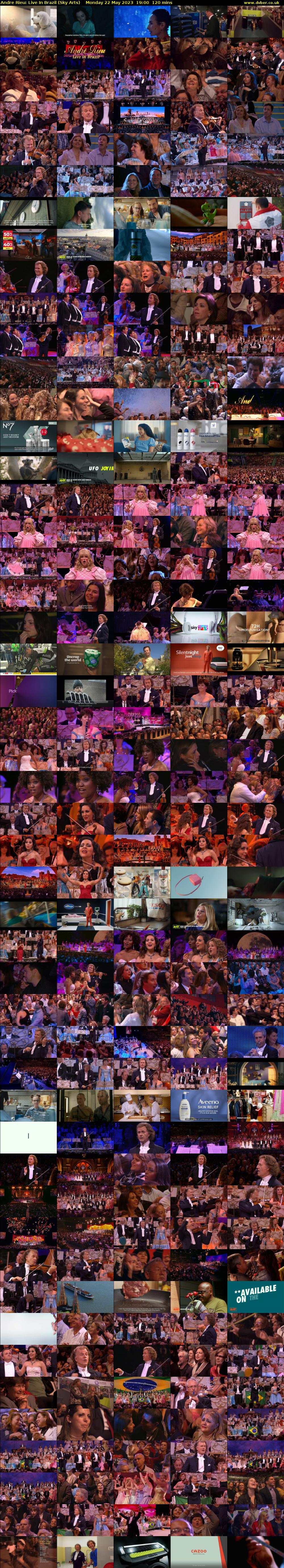 Andre Rieu: Live In Brazil (Sky Arts) Monday 22 May 2023 19:00 - 21:00