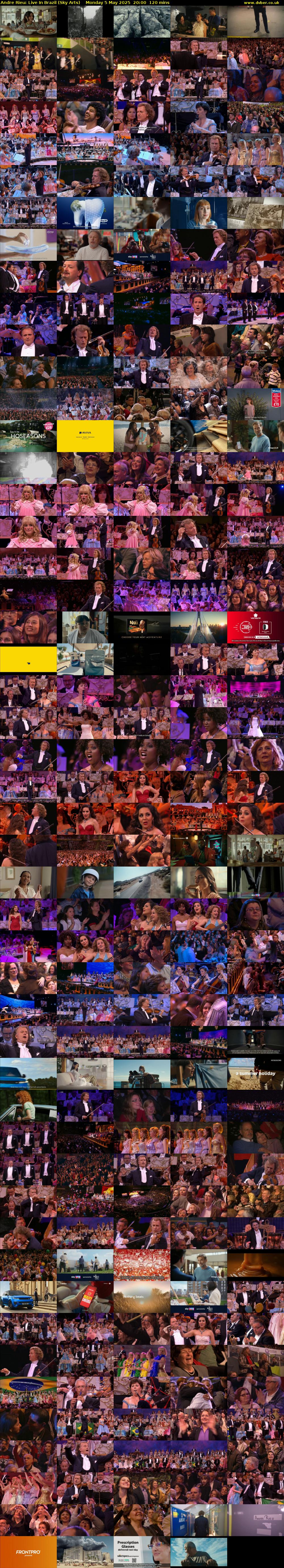 Andre Rieu: Live In Brazil (Sky Arts) Monday 5 May 2025 20:00 - 22:00