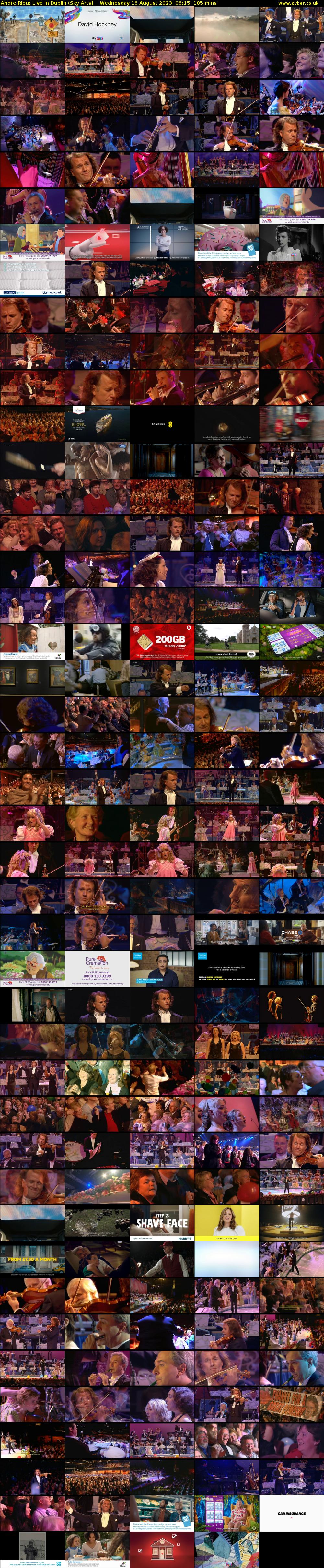 Andre Rieu: Live In Dublin (Sky Arts) Wednesday 16 August 2023 06:15 - 08:00