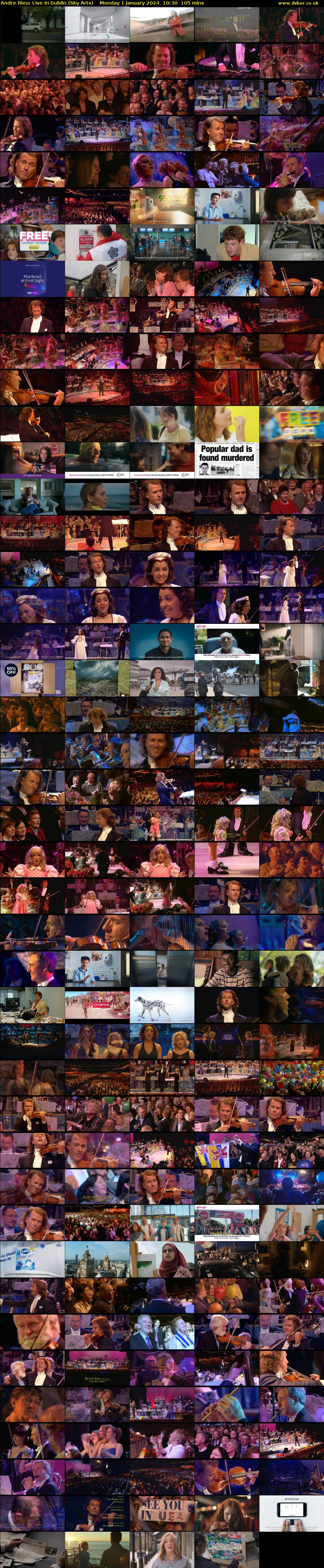 Andre Rieu: Live In Dublin (Sky Arts) Monday 1 January 2024 10:30 - 12:15