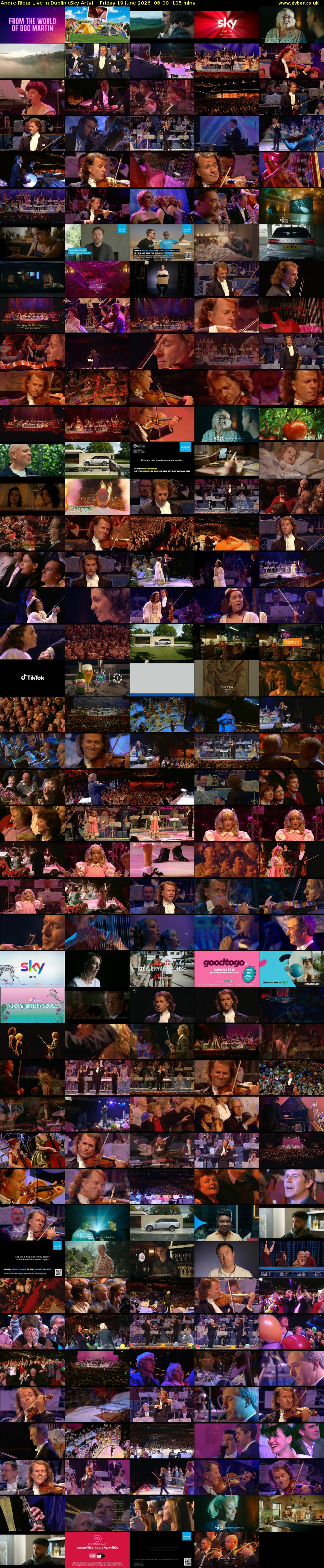 Andre Rieu: Live In Dublin (Sky Arts) Friday 19 June 2026 06:00 - 07:45