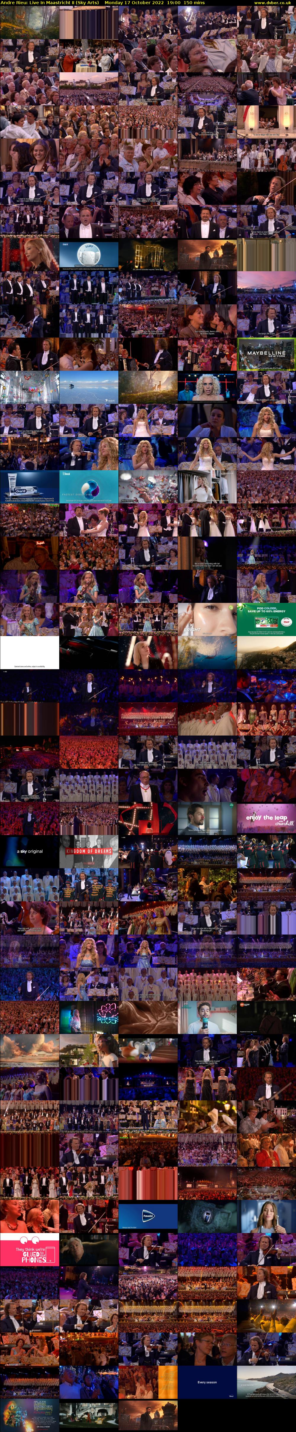 Andre Rieu: Live In Maastricht II (Sky Arts) Monday 17 October 2022 19:00 - 21:30