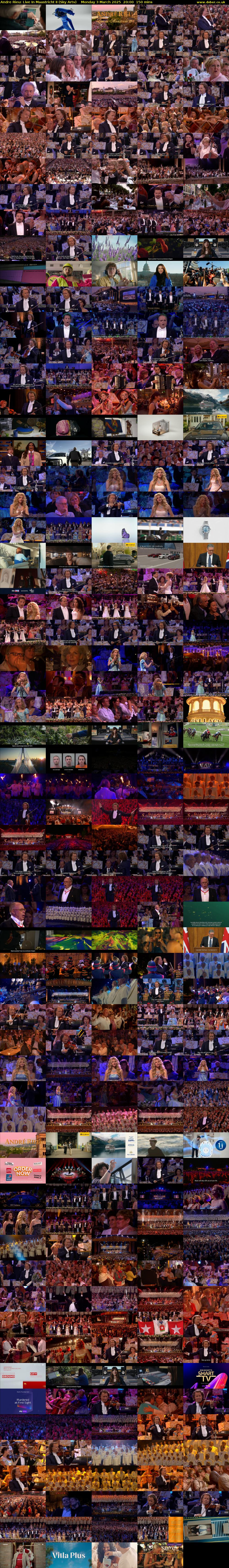 Andre Rieu: Live In Maastricht II (Sky Arts) Monday 3 March 2025 20:00 - 22:30