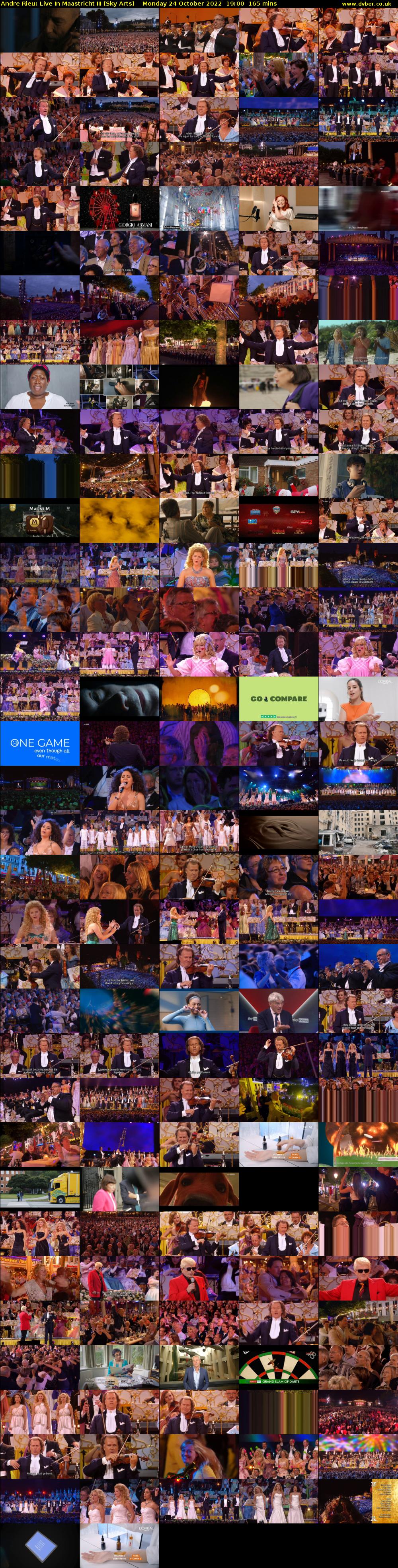 Andre Rieu: Live In Maastricht III (Sky Arts) Monday 24 October 2022 19:00 - 21:45