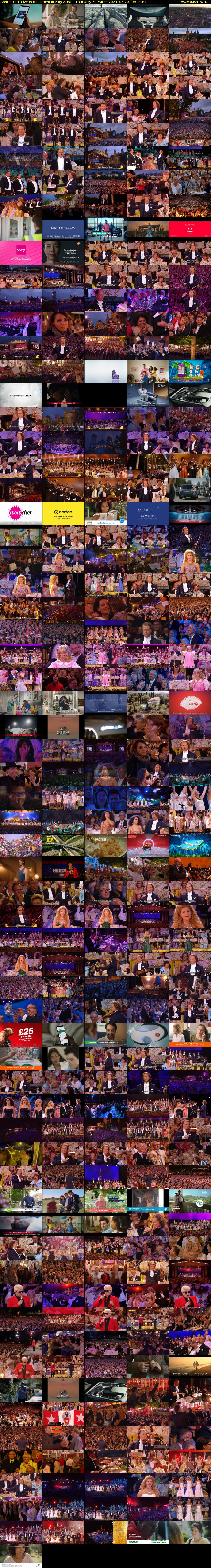 Andre Rieu: Live In Maastricht III (Sky Arts) Thursday 23 March 2023 06:20 - 09:00