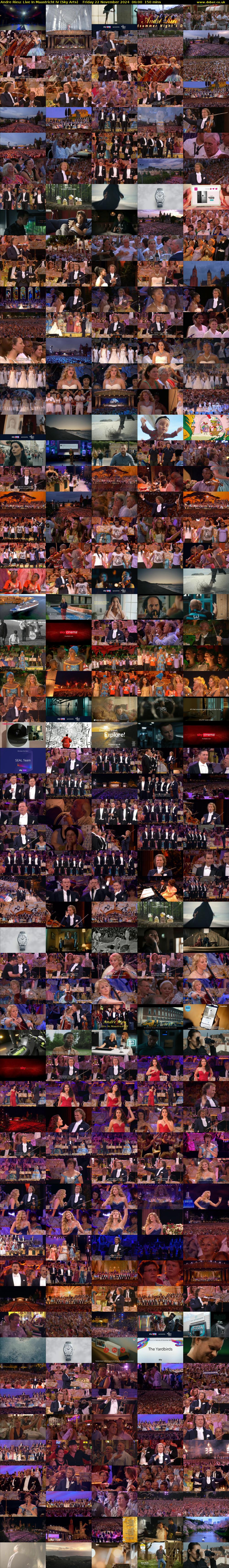 Andre Rieu: Live In Maastricht IV (Sky Arts) Friday 22 November 2024 06:00 - 08:30