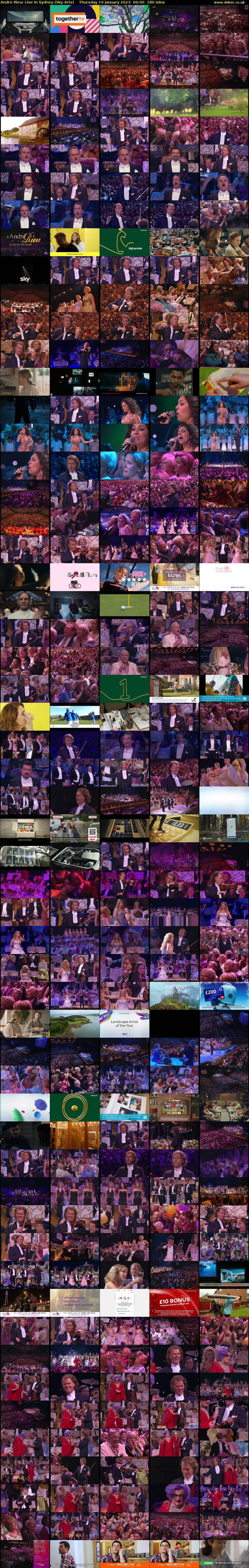 Andre Rieu: Live In Sydney (Sky Arts) Thursday 19 January 2023 06:00 - 09:00