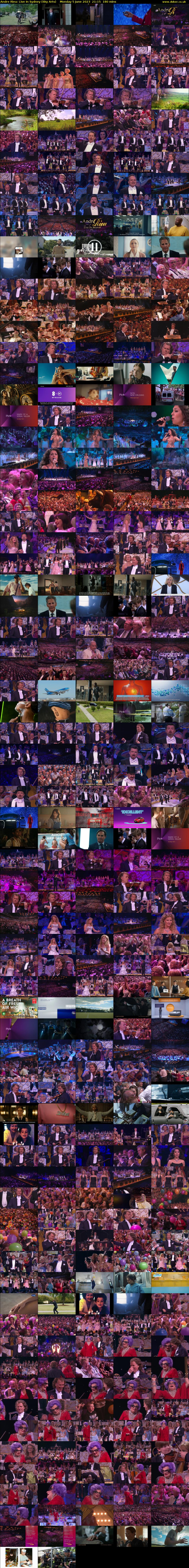 Andre Rieu: Live In Sydney (Sky Arts) Monday 5 June 2023 21:15 - 00:15