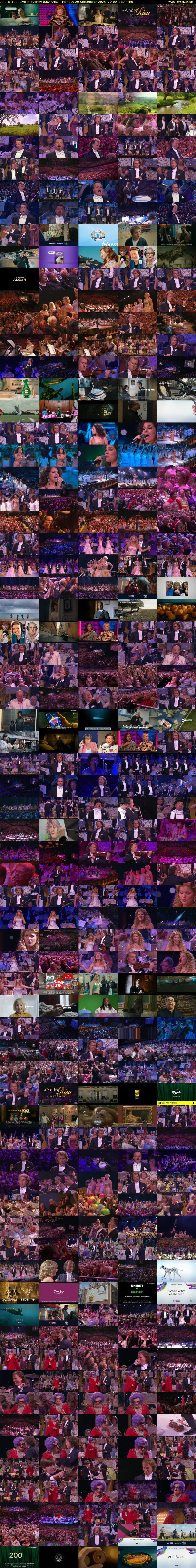 Andre Rieu: Live In Sydney (Sky Arts) Monday 29 September 2025 20:00 - 23:00