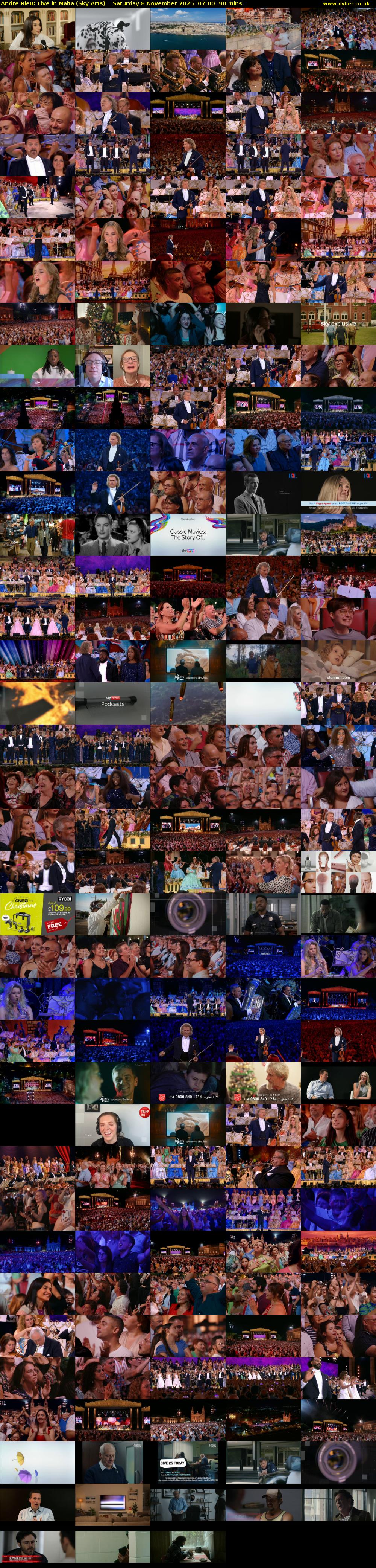 Andre Rieu: Live in Malta (Sky Arts) Saturday 8 November 2025 07:00 - 08:30
