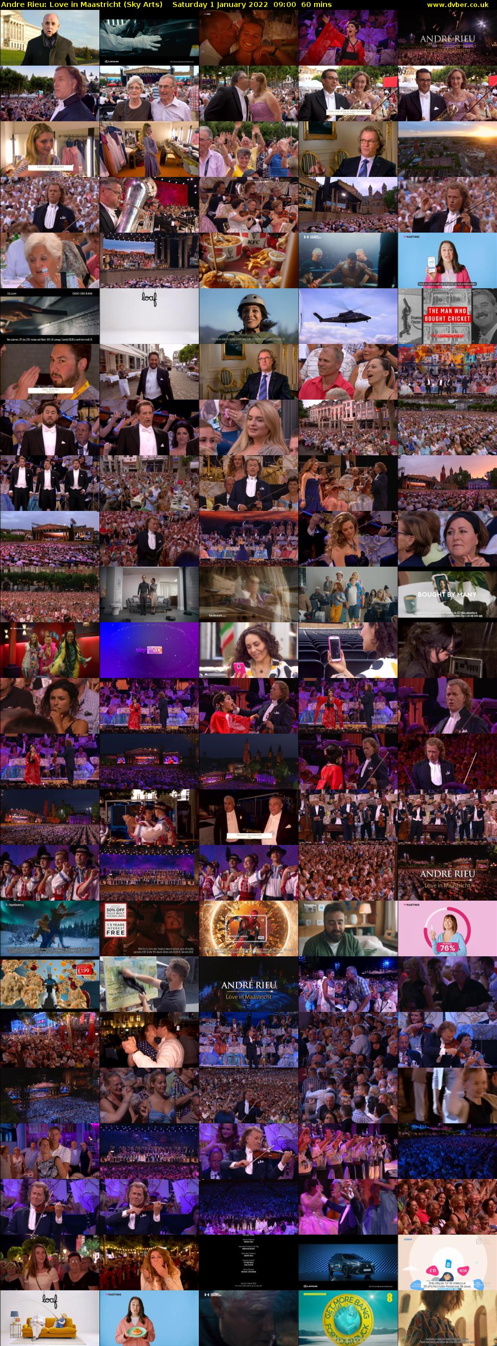 Andre Rieu: Love in Maastricht (Sky Arts) Saturday 1 January 2022 09:00 - 10:00