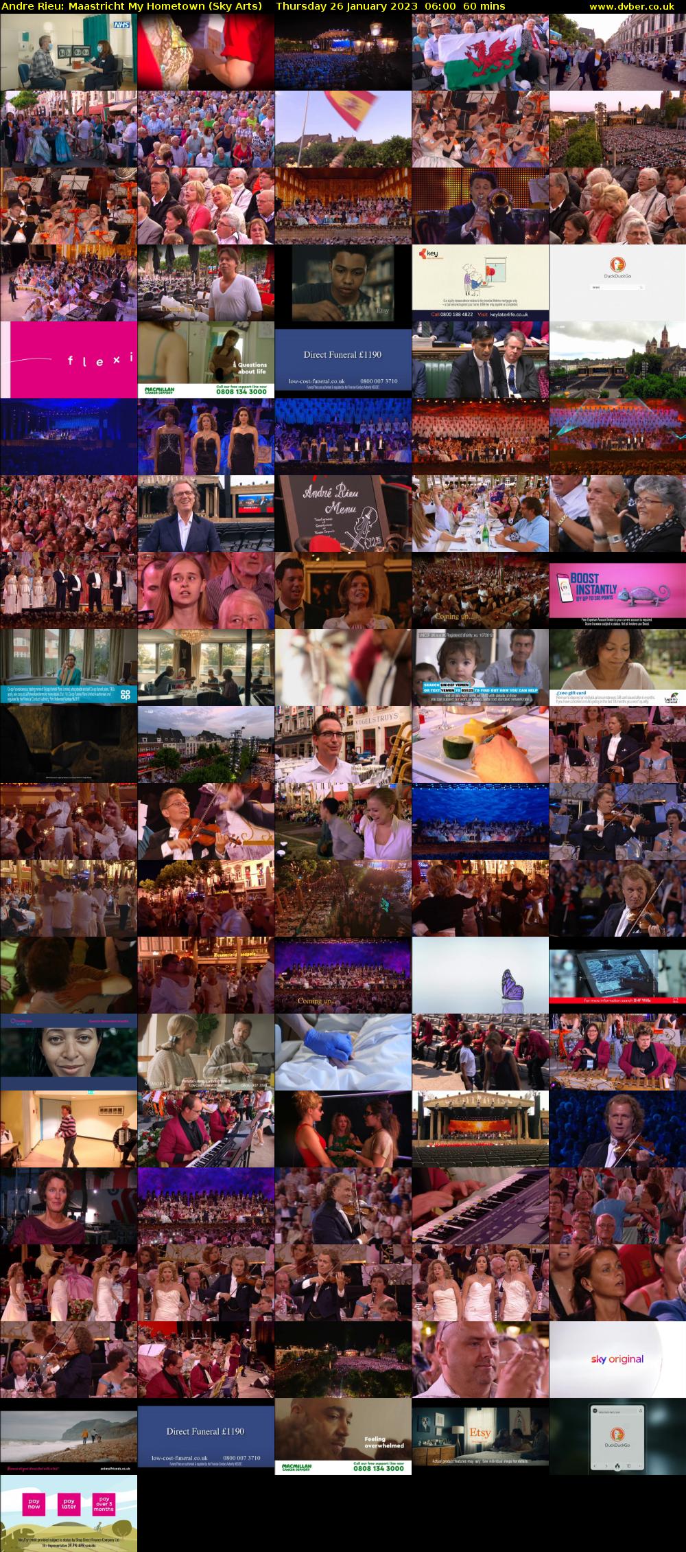 Andre Rieu: Maastricht My Hometown (Sky Arts) Thursday 26 January 2023 06:00 - 07:00