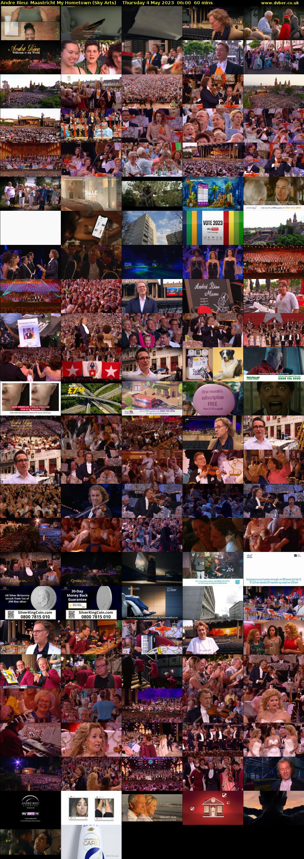Andre Rieu: Maastricht My Hometown (Sky Arts) Thursday 4 May 2023 06:00 - 07:00