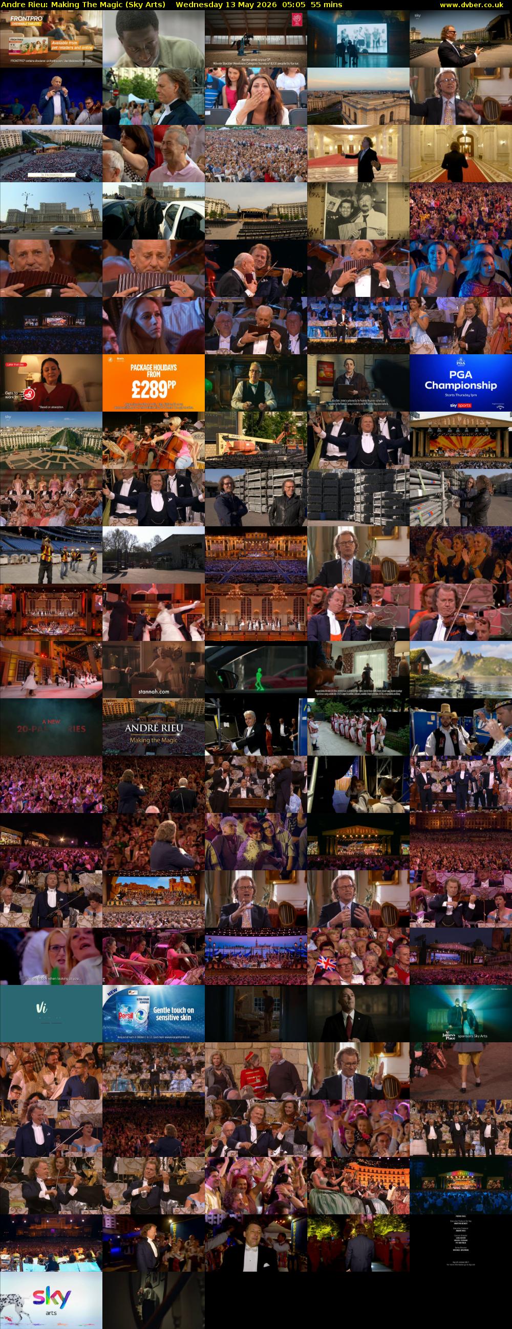 Andre Rieu: Making The Magic (Sky Arts) Wednesday 13 May 2026 05:05 - 06:00