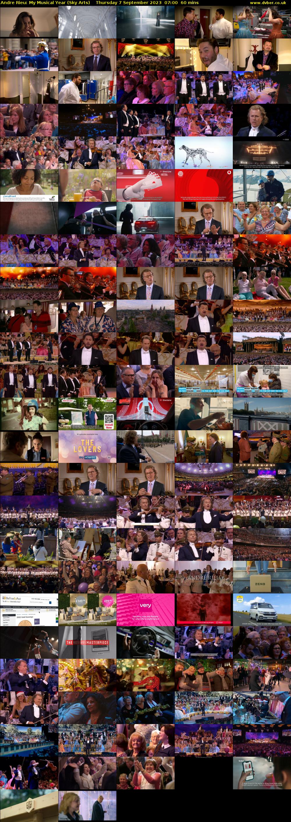 Andre Rieu: My Musical Year (Sky Arts) Thursday 7 September 2023 07:00 - 08:00