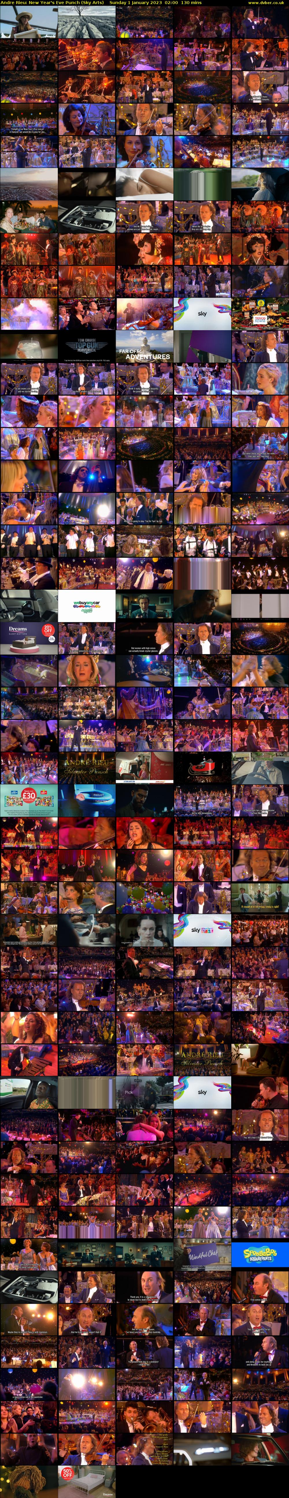 Andre Rieu: New Year's Eve Punch (Sky Arts) Sunday 1 January 2023 02:00 - 04:10
