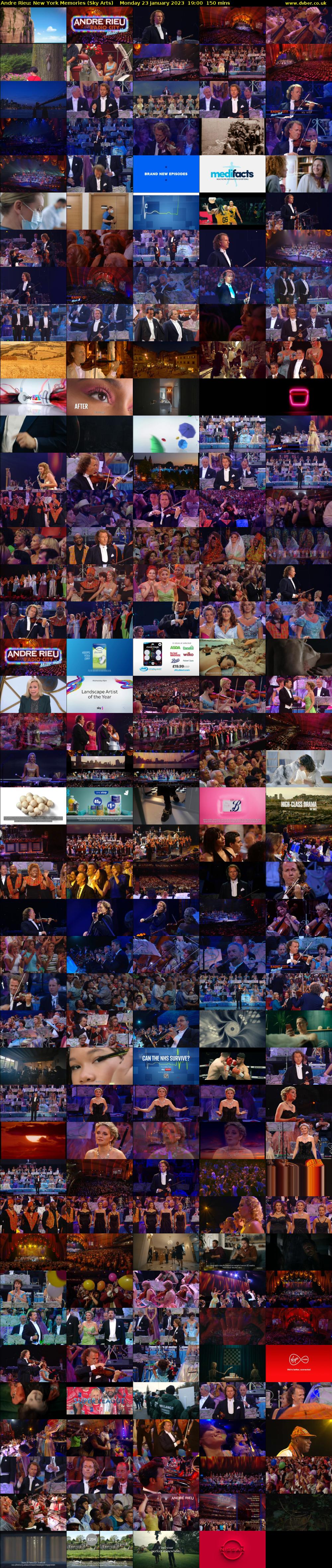 Andre Rieu: New York Memories (Sky Arts) Monday 23 January 2023 19:00 - 21:30