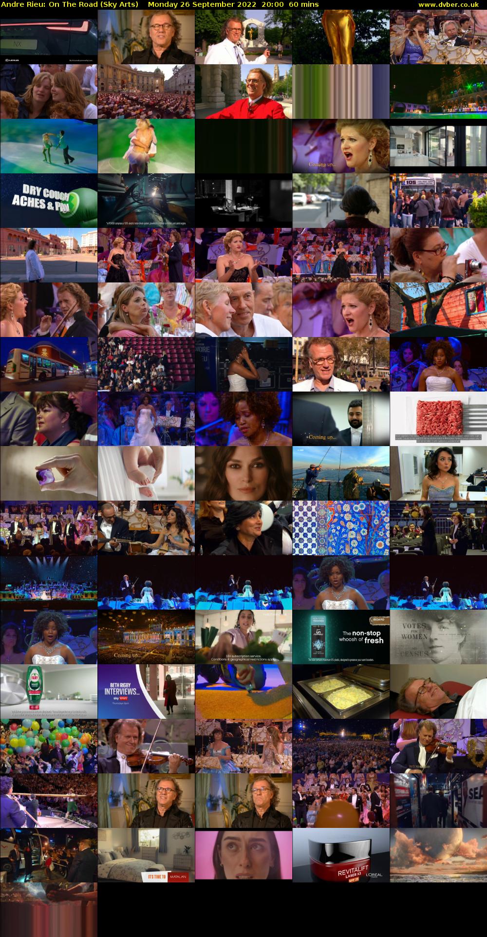 Andre Rieu: On The Road (Sky Arts) Monday 26 September 2022 20:00 - 21:00