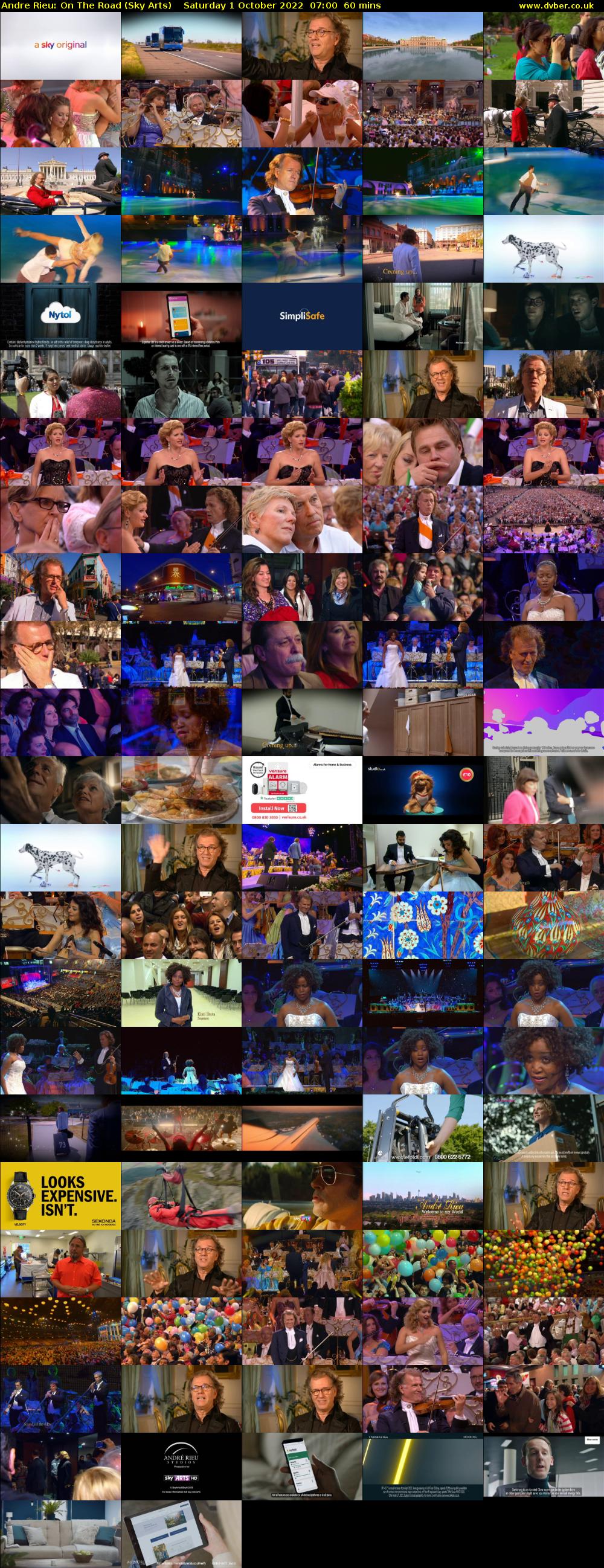 Andre Rieu: On The Road (Sky Arts) Saturday 1 October 2022 07:00 - 08:00