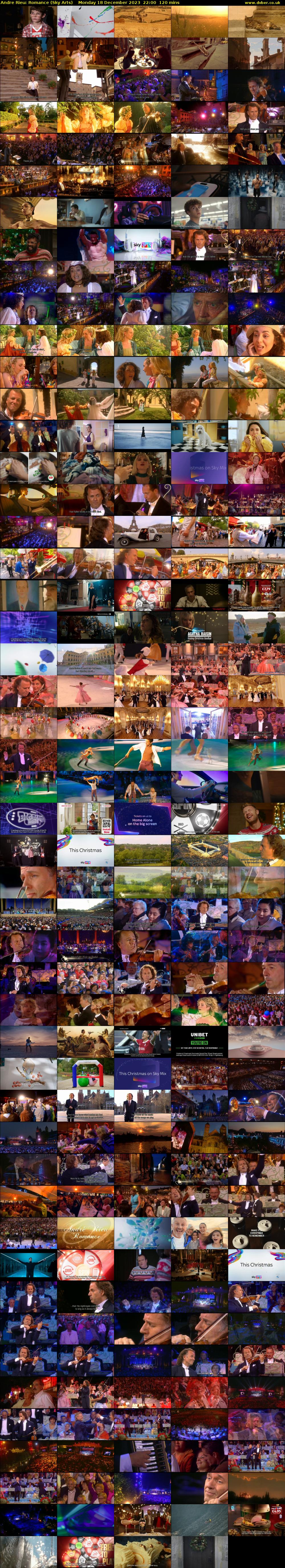 Andre Rieu: Romance (Sky Arts) Monday 18 December 2023 22:00 - 00:00